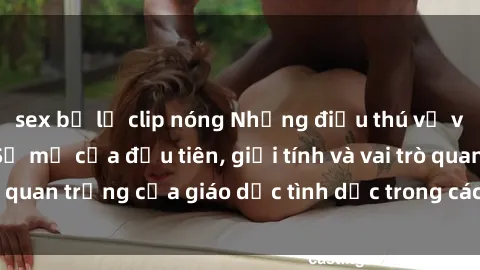 sex bị lộ clip nóng Những điều thú vị về sex ở Bắc Âu: Sự mở cửa đầu tiên, giới tính và vai trò quan trọng của giáo dục tình dục trong các quốc gia này.